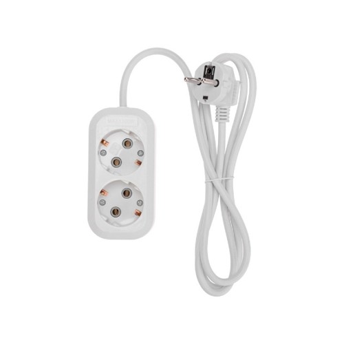 Сетевой фильтр Proconnect 13-4202 2 гнезда, 1,5м, 3х0,75мм², с/з, белый - изображение 2