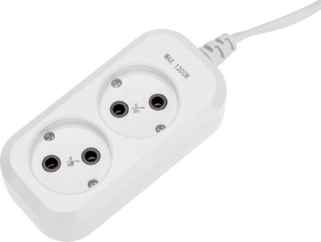 Сетевой фильтр Proconnect 13-4200 2 гнезда, 1,5м, 2х0,75мм², б/з, белый - изображение 2