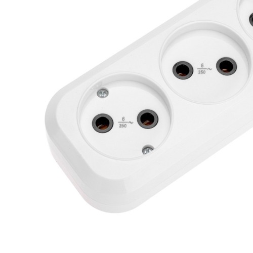 Сетевой фильтр Proconnect 13-4207 3 гнезда, 5м, 2х0,75мм², б/з, белый - изображение 3