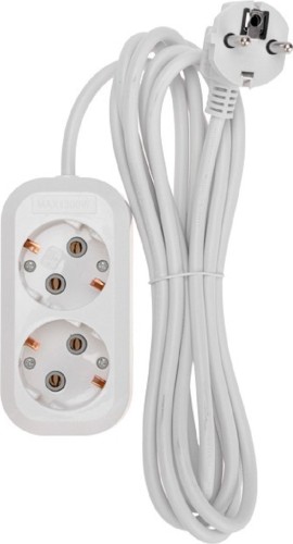 Сетевой фильтр Proconnect 13-4203 2 гнезда, 3м, 3х0,75мм², с/з, белый