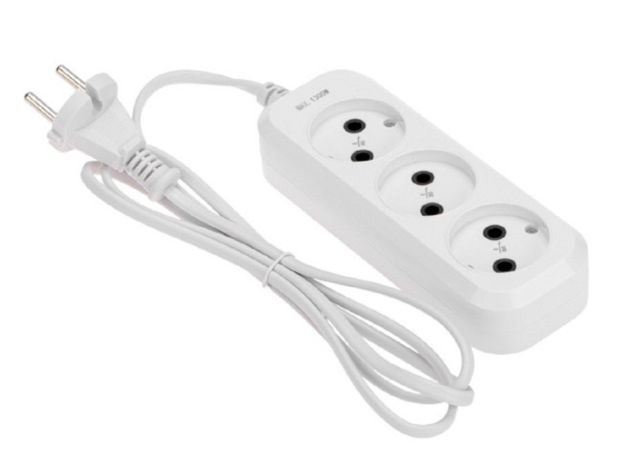 Сетевой фильтр Proconnect 13-4205 3 гнезда, 1,5м, 2х0,75мм², б/з, белый - изображение 2