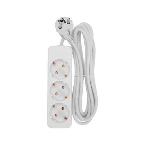 Сетевой фильтр Proconnect 13-4209 3 гнезда, 3м, 3х0,75мм², с/з, белый - изображение 2