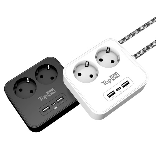 Сетевой фильтр TopON TOP-PWS2 белый, 1,5 м - изображение 2