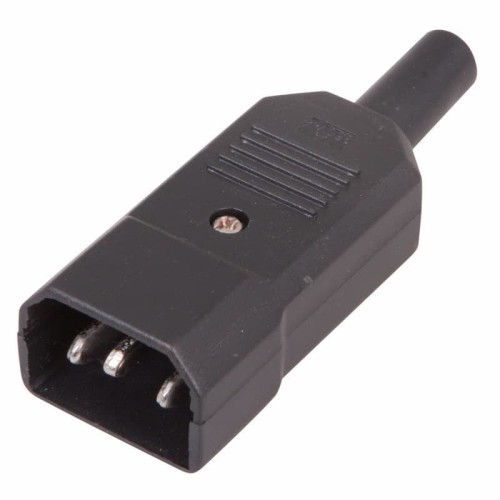 Сетевой штекер REXANT 11-0003 на шнур ("папа" контакт) ( уп. 25 штук )