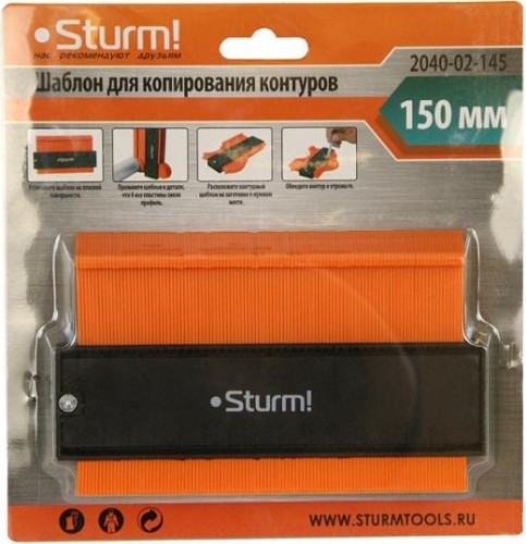 Шаблон для копирования контуров Sturm 2040-02-145 150 мм - изображение 4