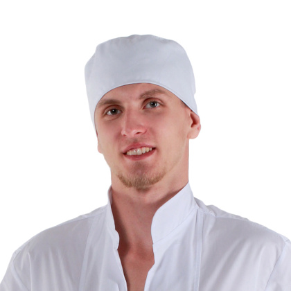 Шапочка повара «Таблетка» белая [00400] - изображение 4