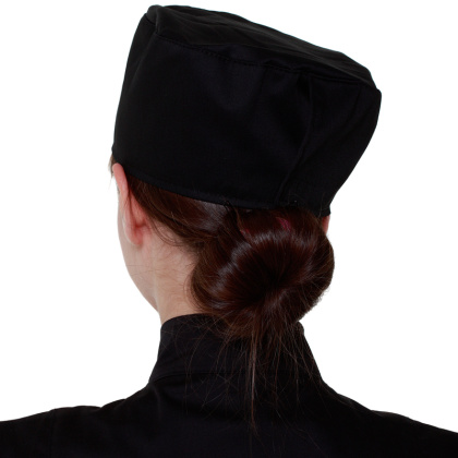 Шапочка повара «Таблетка» чёрная [00400] - изображение 3