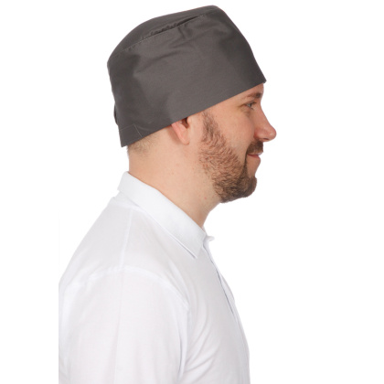 Шапочка повара «Таблетка» серая [00400] - изображение 2