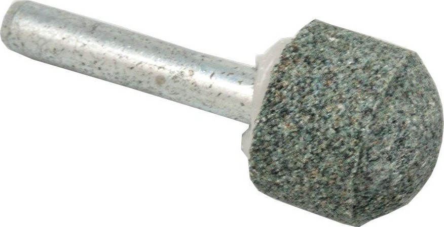 Шарошка алмазная ПРАКТИКА 19х16 мм, карбид кремния, закругленная хвост 6 мм 641-305