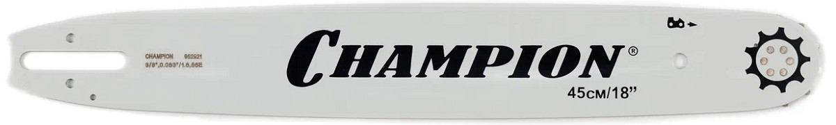 Шина для цепной пилы CHAMPION 18"-3/8-1,6-66 183SLHD025 (952921) 952921