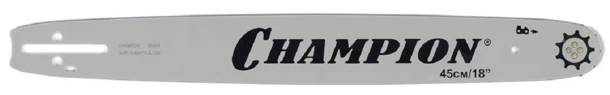 Шина для цепной пилы CHAMPION 18"-0.325-1.5-72 188SLBK095 (952911) 952911