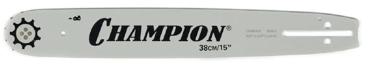 Шина для цепной пилы CHAMPION 15"-0.325-1.3-64 150SLBK095 (952922) 952922