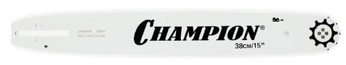 Шина для цепной пилы CHAMPION 15"-0.325-1.5-64 158SLBA095 (952910) 952910