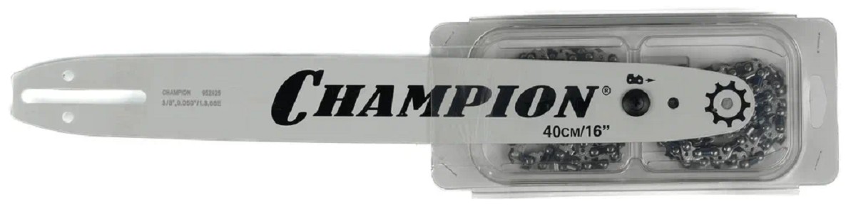 Шина для цепной пилы CHAMPION 16"-3/8-1.3-56 160SDEA041 + 2 цепи(952930) 952930 - изображение 2