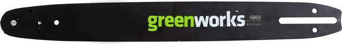 Шина для цепной пилы GREENWORKS 29 777 cтальная 45 см для пилы 20037 29777