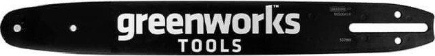 Шина для цепной пилы GREENWORKS 2 947 007 для пил 24v/40v, 30см. 2947007