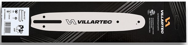 Шина для цепной пилы VILLARTEC 261134400001 30 см/12" 1,3 мм/0,05" 3/8"P 44 зв. - изображение 2