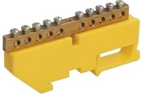 Шина IEK ШНИ-6х9-10-Д-Ж PE "земля" на DIN-изол.  YNN10-69-10D-K05