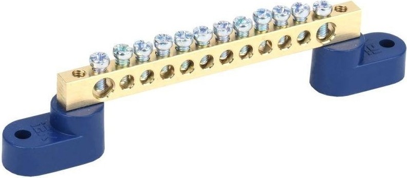 Шина нулевая IEK ШНИ-6х9-12-У2-С на 2-х. угл. изол.  YNN10-69-12C2-K07