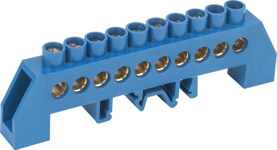 Шина нулевая IEK ШНИ-8х12-8-КС-С в комб. DIN-изол. "стойка"  YNN10-812-8DP-K07