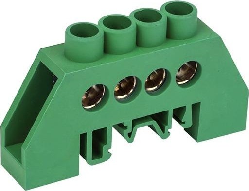 Шина REXANT 11-2305 PE «земля» на DIN-рейку 6x9 мм 4 группы