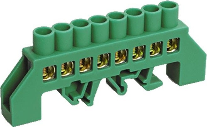 Шина REXANT 11-2307 PE «земля» на DIN-рейку 6x9 мм 8 групп