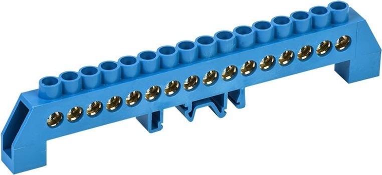 Шина REXANT 11-2320 «N» нулевая на din-рейку 8x12 мм 16 групп