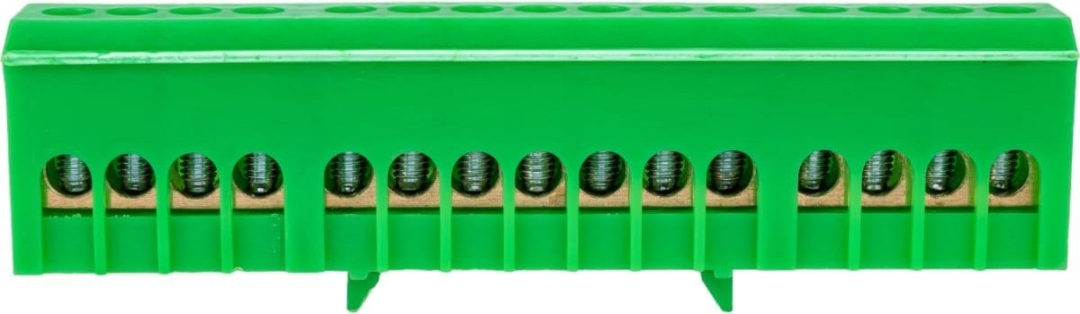 Шина  REXANT 11-2323 PE «земля»  на DIN-рейку 6x9 мм 15 групп