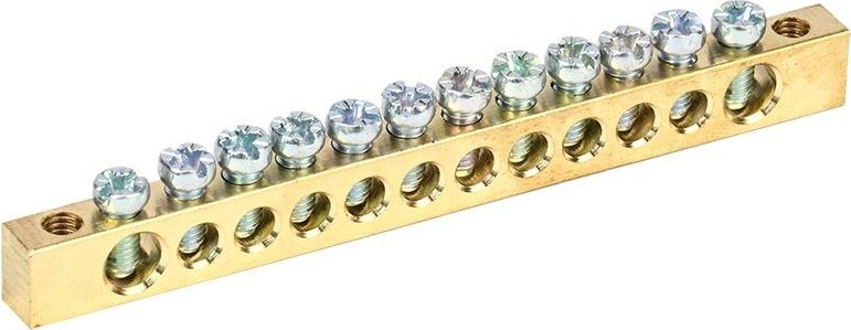 Шина REXANT 11-2368 PEN «земля-ноль» 6х9 мм 12/2, 12 групп