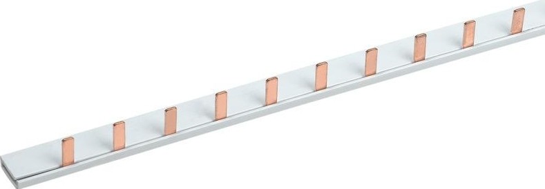 Шина REXANT 1Р 63 А, 11-2241-1 соединительная типа PIN 12  штырей, 22 см. 11-2241-1