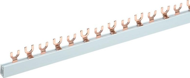 Шина REXANT 2Р 63 А, 11-2233 соединительная типа FORK вилка 1 м. 11-2233