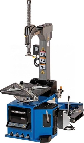 Шиномонтажный стенд NORDBERG 4643 автомат, 2х скор, 380V стол с накладками, синий 4643(B)