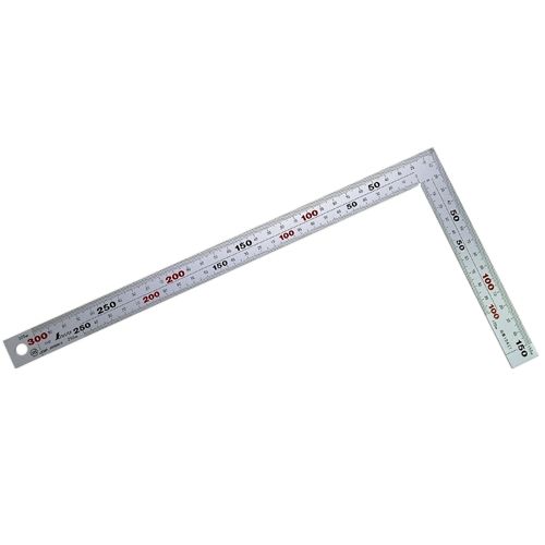 Угольник плоский Shinwa, 300 х 150мм, матовый