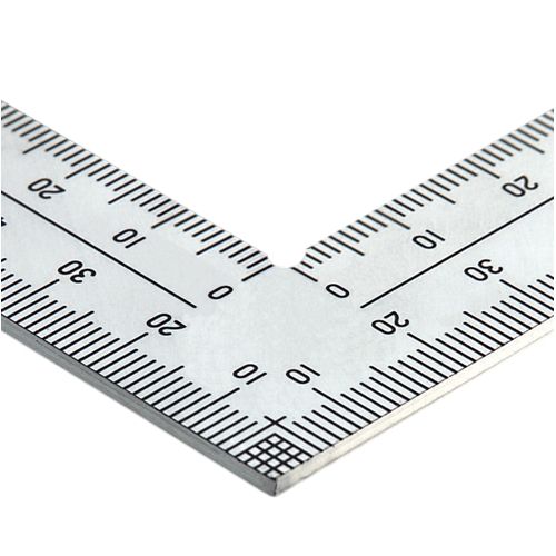 Угольник плоский Shinwa, 500 х 250мм, матовый - изображение 2