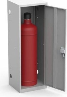 Шкаф для газовых баллонов Металл-завод ШГР 50-1 (окрашен ral7035, в одной упаковке) УП-00012962