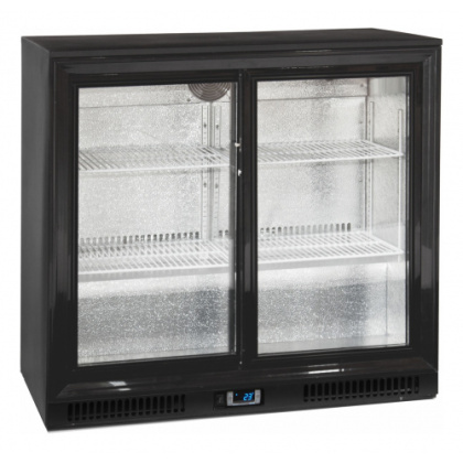 Шкаф холодильный со стеклом TEFCOLD DB201S барный черный