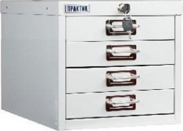 Шкаф многоящичный ПРАКТИК MDC-A3/650/4 S21299420402