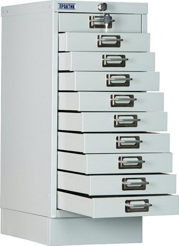 Шкаф многоящичный ПРАКТИК MDC-A4/650/10 S21299321002