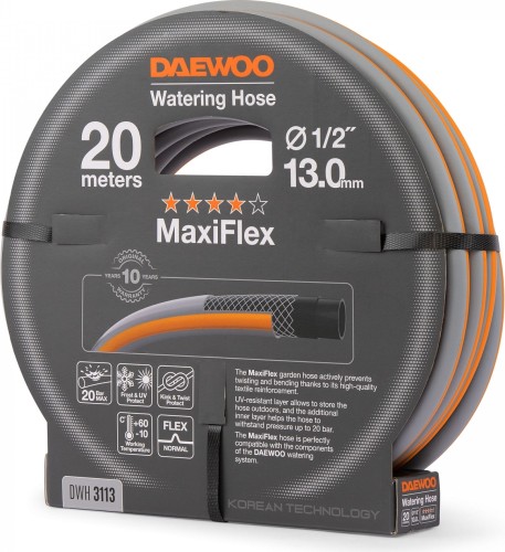 Шланг для полива DAEWOO DWH 3113 maxiflex ⌀1/2" (13мм), 20 м - изображение 2