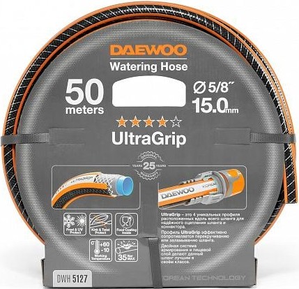 Шланг для полива DAEWOO UltraGrip 5/8" х 50 м DWH 5127