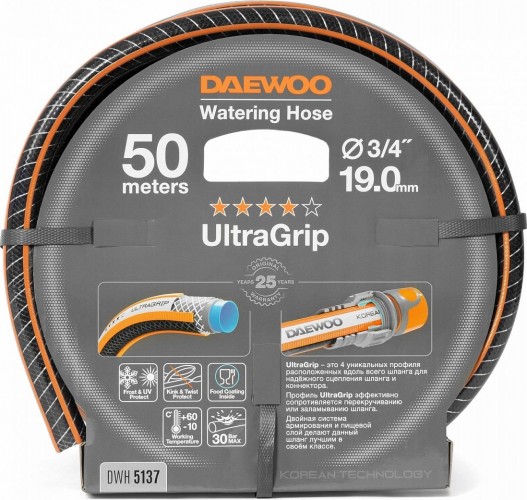 Шланг для полива DAEWOO UltraGrip 3/4" х 50 м DWH 5137