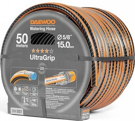 Шланг для полива DAEWOO UltraGrip 5/8" х 50 м DWH 5127 - изображение 2