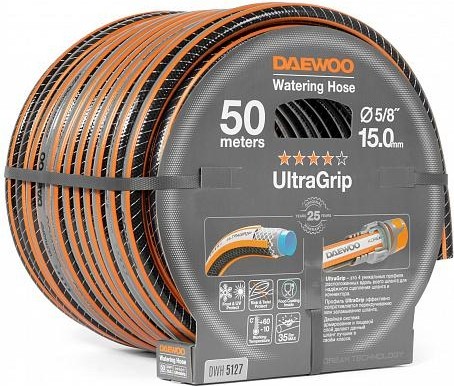 Шланг для полива DAEWOO UltraGrip 5/8" х 50 м DWH 5127 - изображение 3