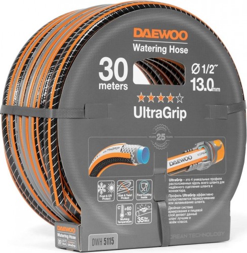 Шланг для полива DAEWOO UltraGrip 1/2" х 30 м DWH 5115 - изображение 3