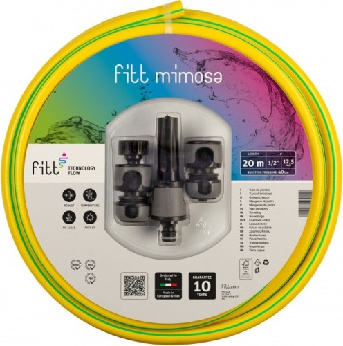 Шланг для полива FITT MIMOSA 1/2" 20m KIT* 71300.16620.59025