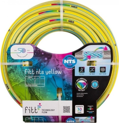 Шланг для полива FITT NTS YELLOW 3/4" 50m* 76198.30650.59000