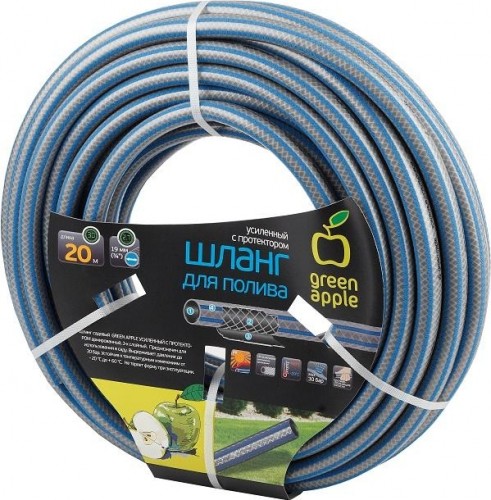 Шланг для полива GREEN APPLE 3/4" х 20 м усиленный с протектором GWGH2-033 Б0032831