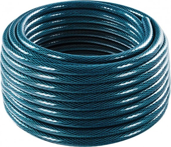 Шланг для полива QUATTRO ELEMENTI Acquamarina 3/4" 50 метров, армированный толщина стенки 2,4 мм, пвх 246-821