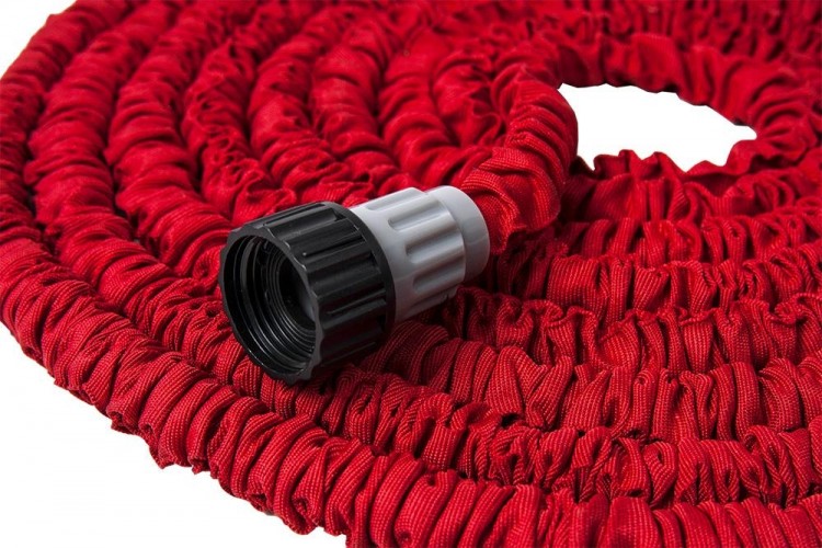 Шланг для полива QUATTRO ELEMENTI  растягивающийся 23 метра, латекс, + пистолет 244-865 - изображение 2