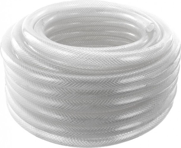 Шланг для полива QUATTRO ELEMENTI Cristallino 3/4" 25 метров армированный толщина стенки 3,0 мм, силиконовый 246-944